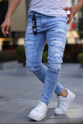 Jean's Skinny Destroyed Light Blue